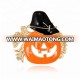 Black Scarecrow Orange Enamel  Pumpkin Halloween Brooch jewelry