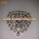 2018 hot sale brooch for wedding party , clear rhinestone silver platting  brooch with AB rhinestone